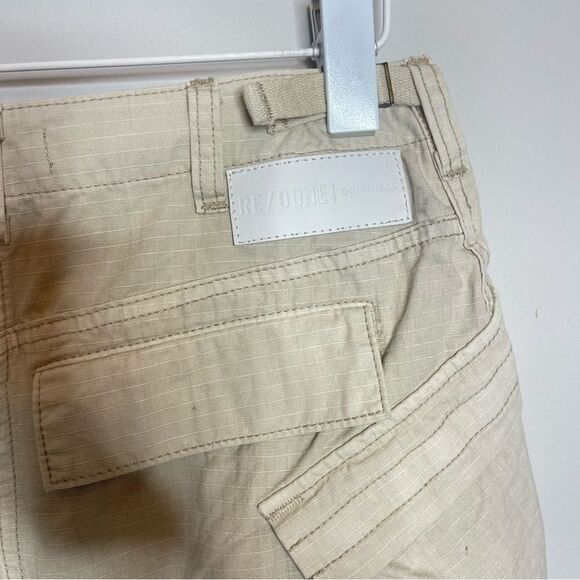 Re/Done khaki cargo mini skirt size 26 (flawed ) - Picture 8 of 11